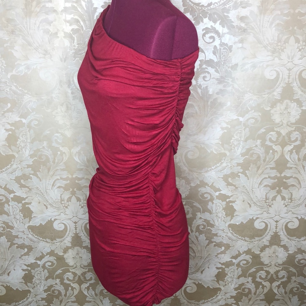 Body Central Wine Colored Off The Shoulder Dress Size S - Picture 2 of 4